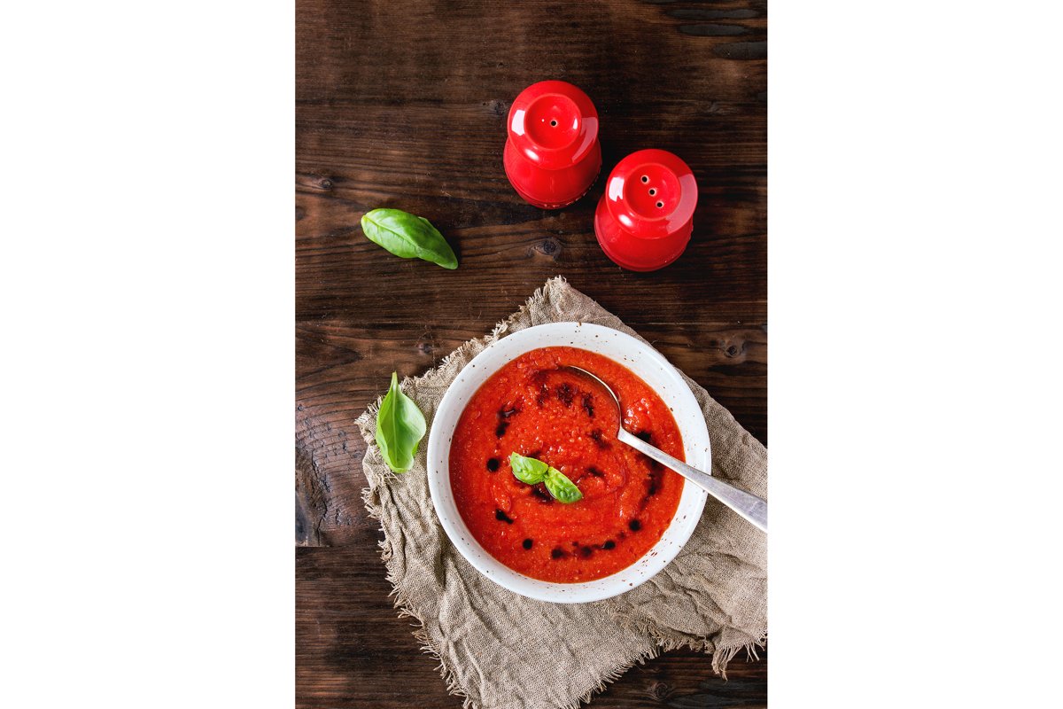 Tomato gazpacho soup example image 1