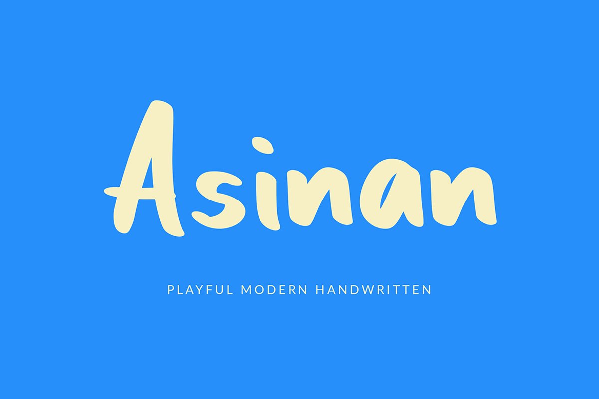 Asinan Playful Handwritten Font example image 1