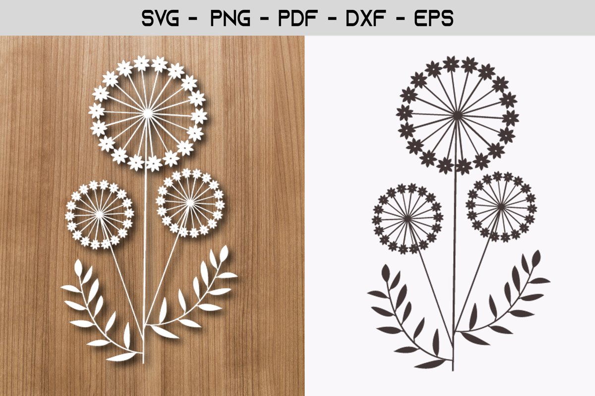 Dandelion Paper Template Design example image 1