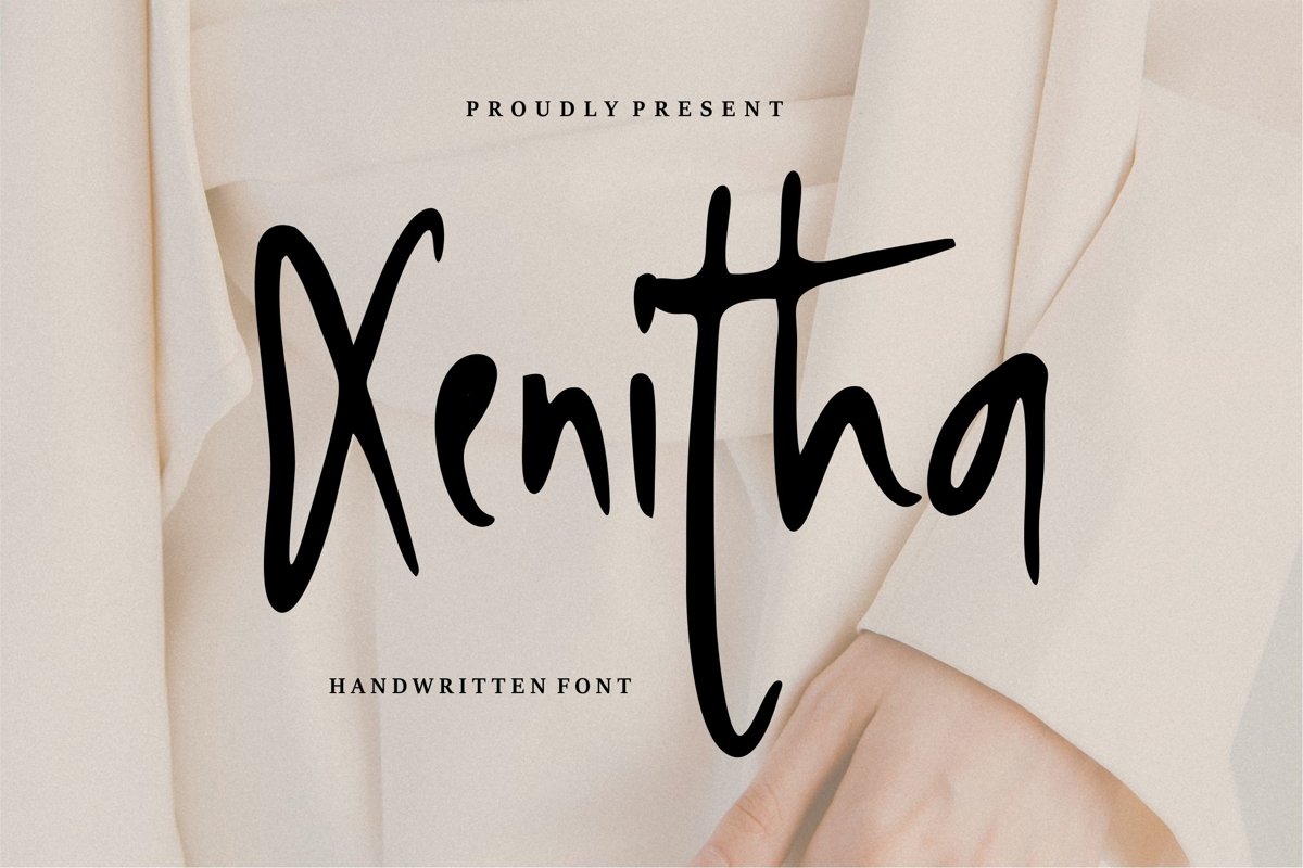 Xenitha - Handwritten Font example image 1