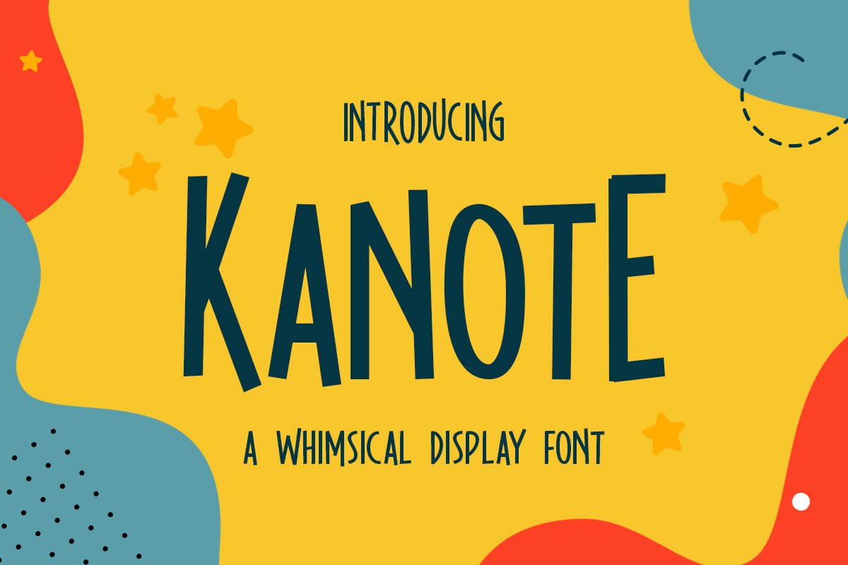 Kanote - Whimsical Display Font example image 1