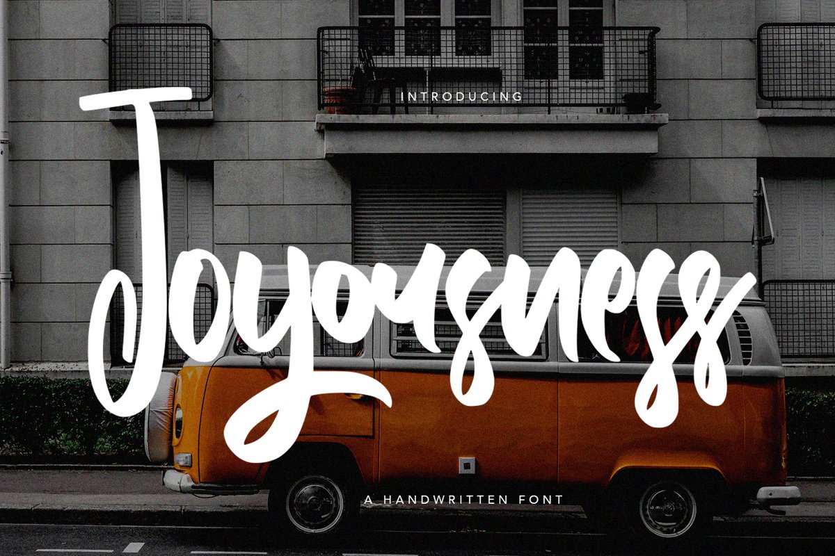 Joyousness - Handwritten Font example image 1