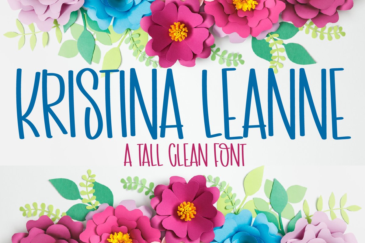 Kristina Leanne - A Tall Hand Written Font example image 1
