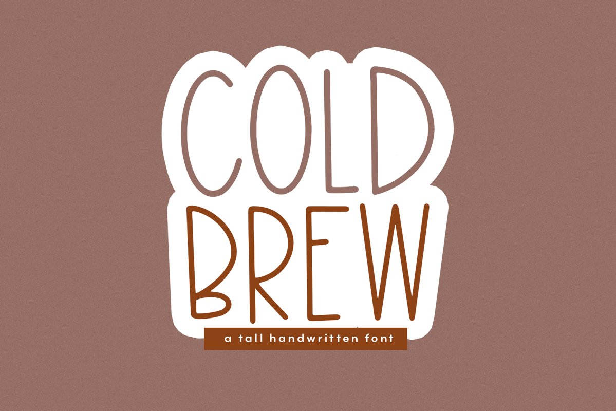Cold Brew - A Thin & Tall Handwritten Font example image 1