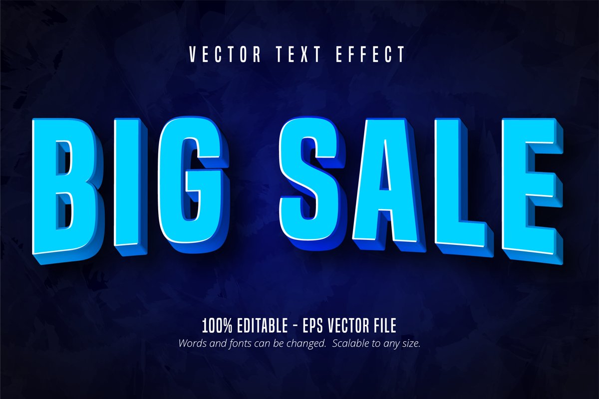 Big sale editable text effect example image 1
