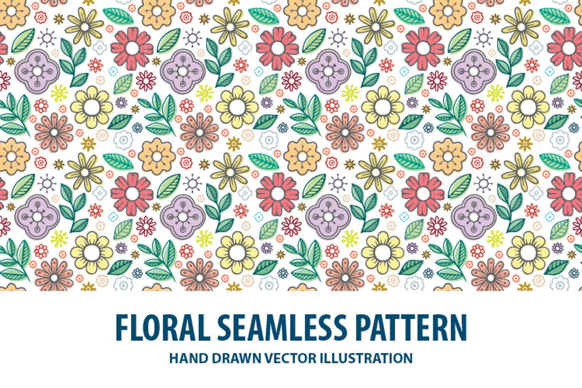Floral seamless pattern. Part 2 example image 1