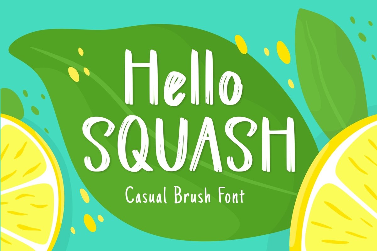 Squash Display Font example image 1