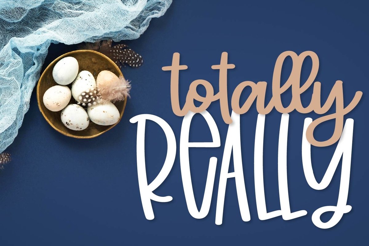 Totally Really - A Script & Print Font Duo example image 1