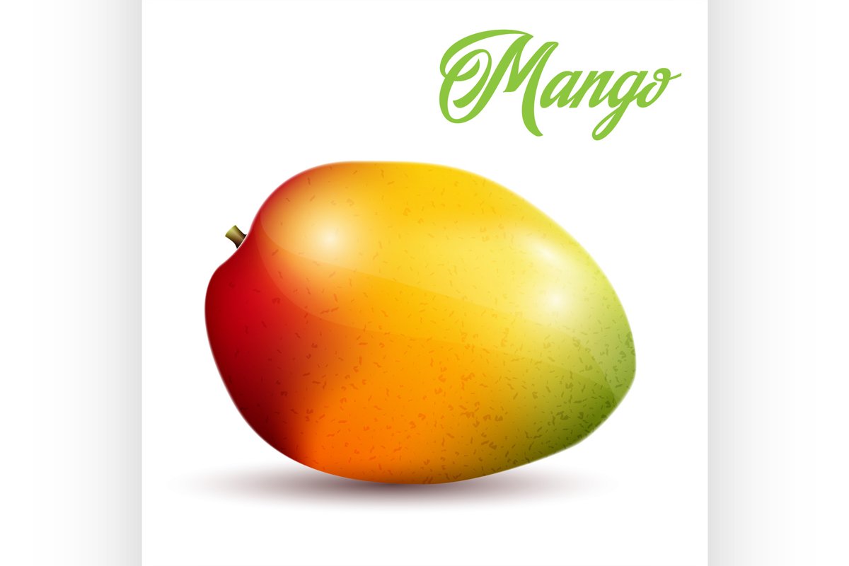 Mango on white background example image 1