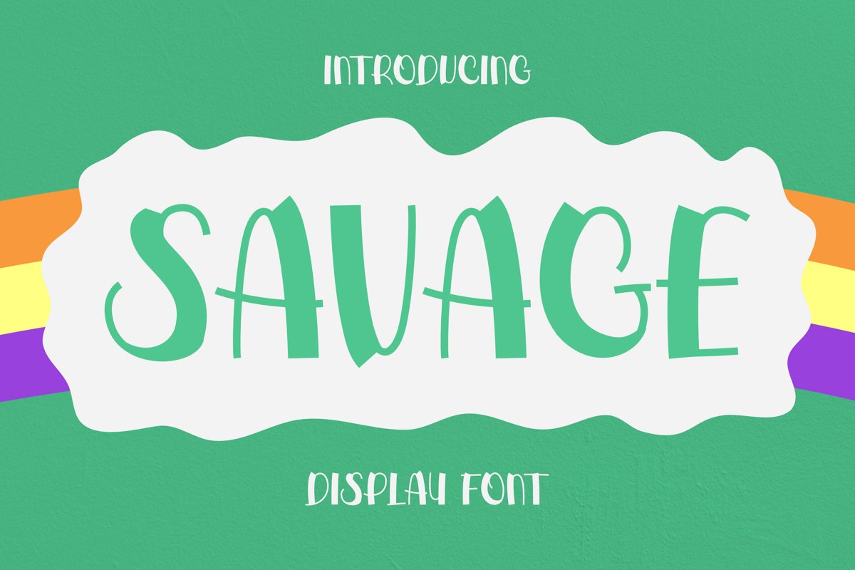 Savage Font example image 1