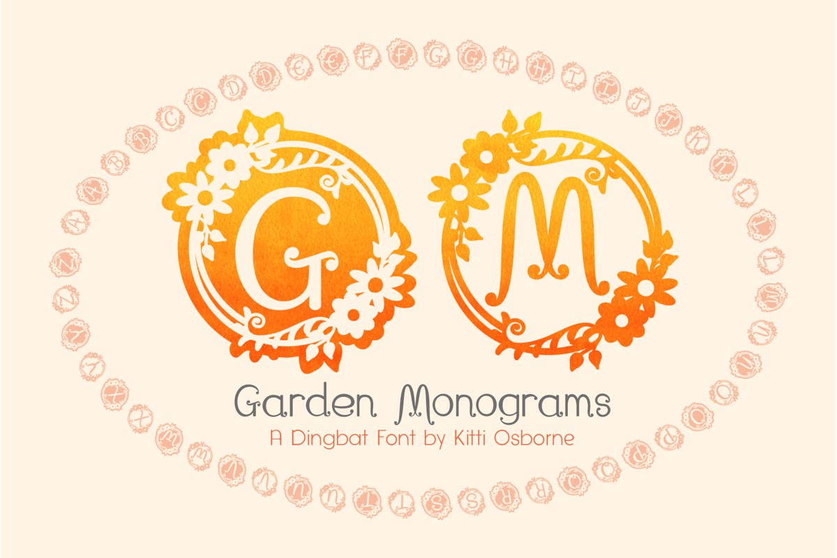 Garden Monograms - Font example image 1