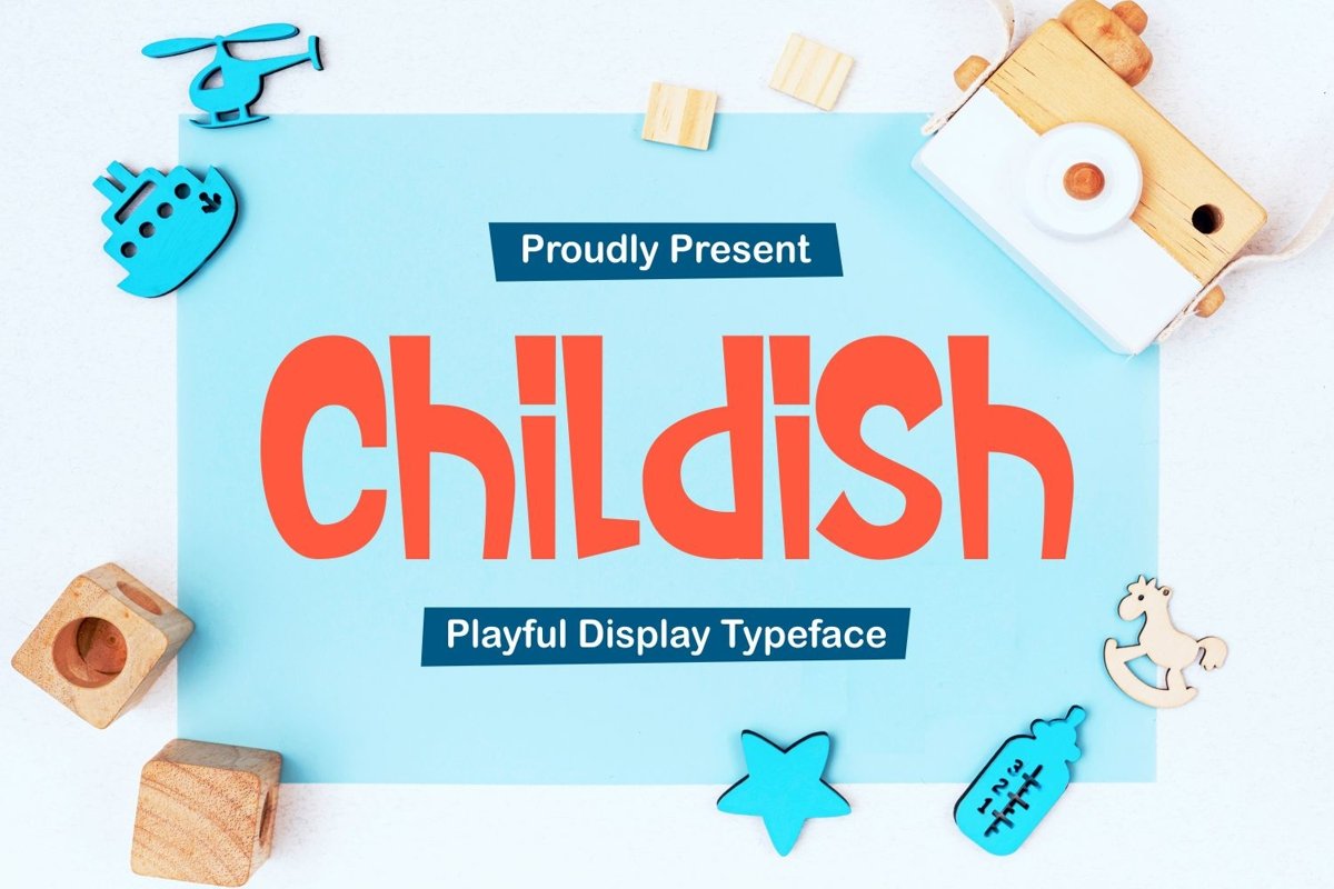 Childish - Playful Display Typeface example image 1