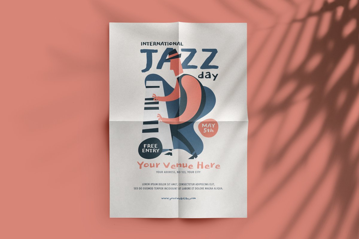 International Jazz Day Flyer example image 1
