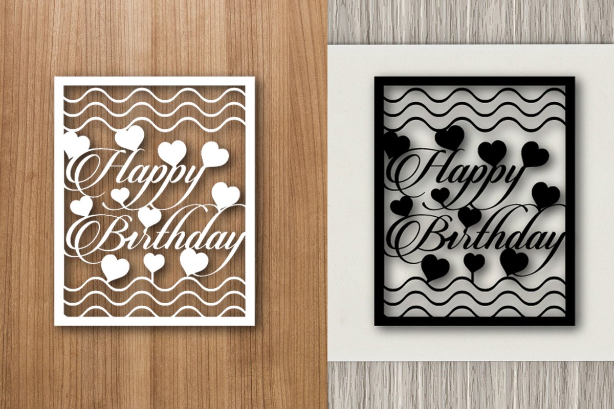 Happy Birthday Paper Template Design example image 1
