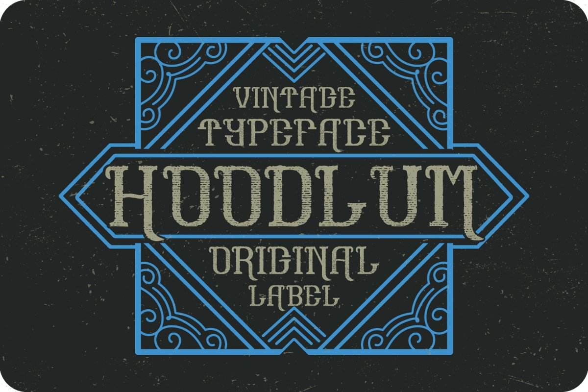 Hoodlum label font example image 1