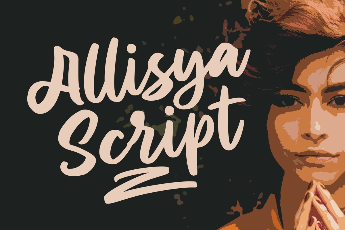 Allisya Brush Script example image 1