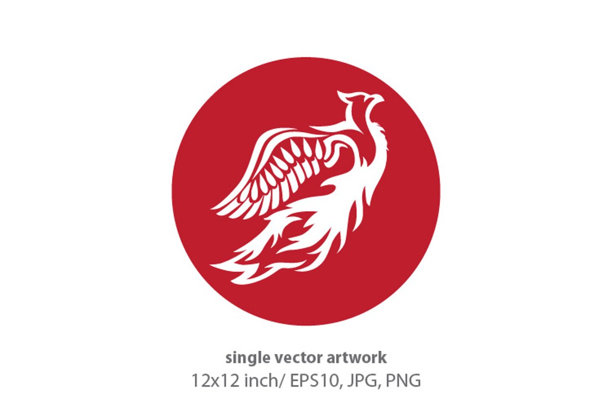 Phoenix Bird - single vector artwork example image 1