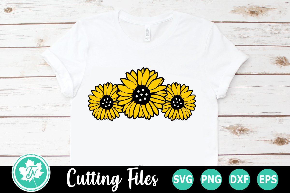 Sunflowers - A Summer SVG Cut File example image 1