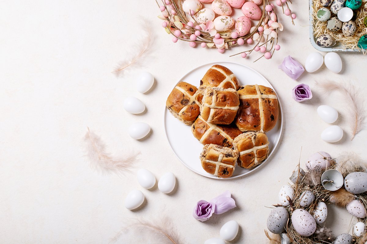 Traditional Easter cross buns example image 1