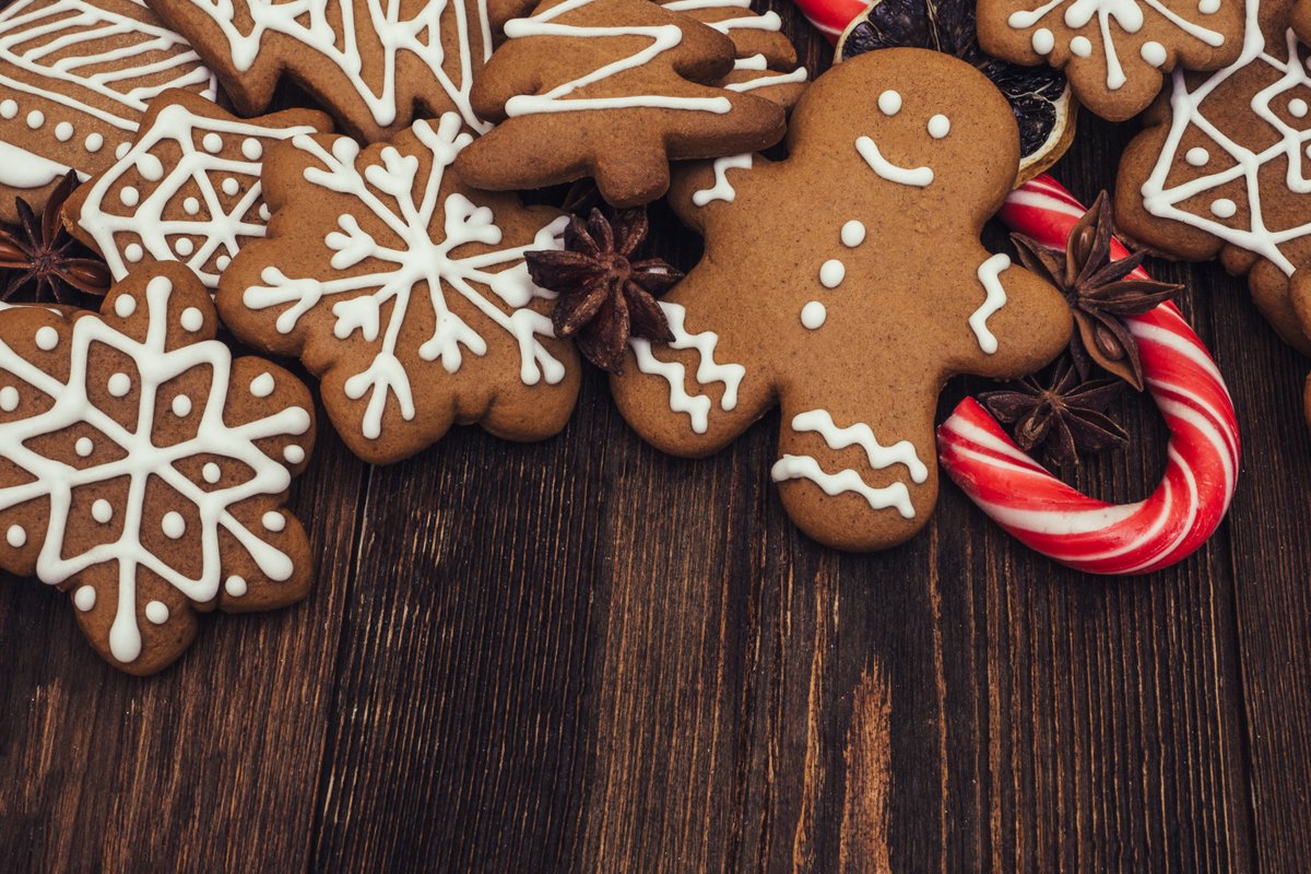 Christmas cookies background. example image 1