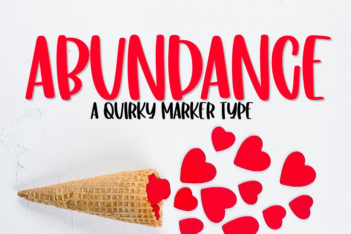 Abundance - A Quirky Clean Marker Type example image 1
