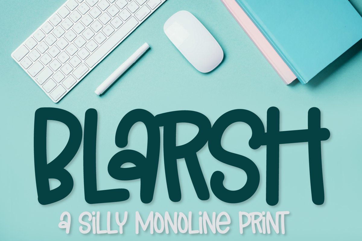 Blarsh - A Silly Monoline Print example image 1