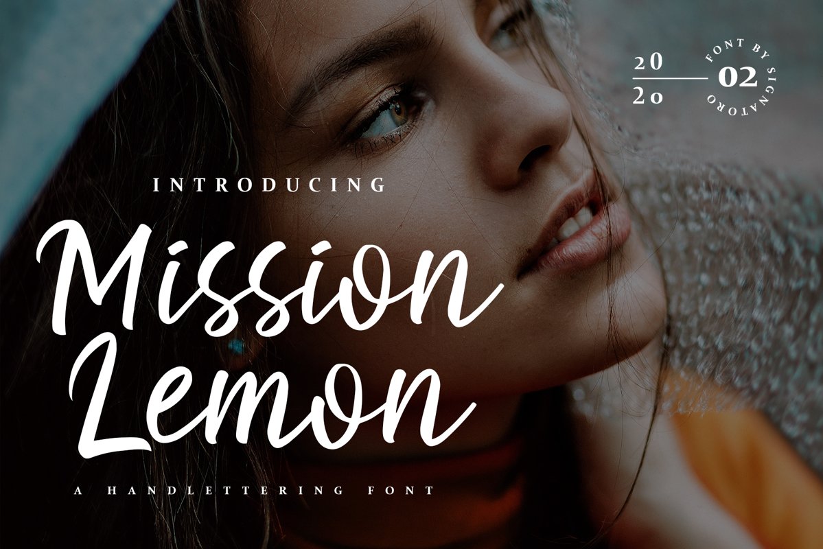 Mission Lemon Handlettering Font example image 1