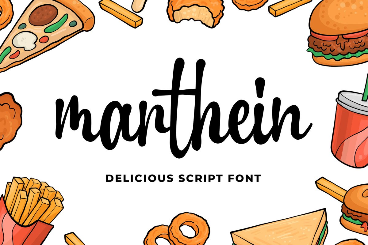 Marthein - Delicious Font example image 1