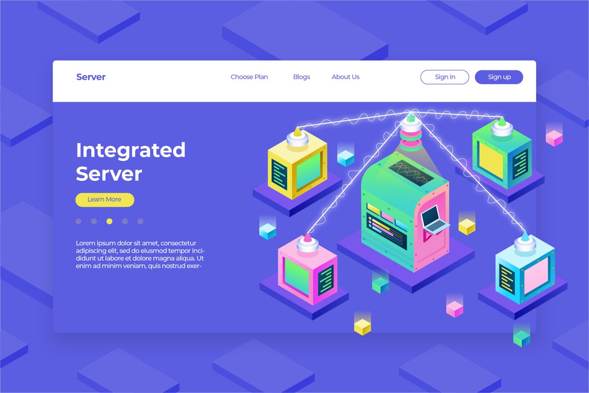 Integrated Server- Hero Header & Landing Page example image 1