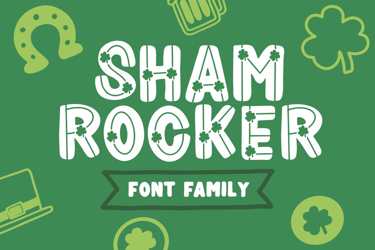 Shamrocker Font Family example image 1