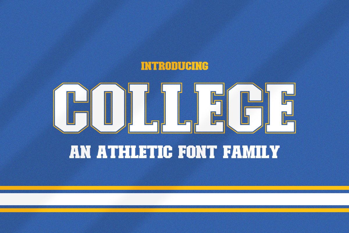 College Font Family example image 1