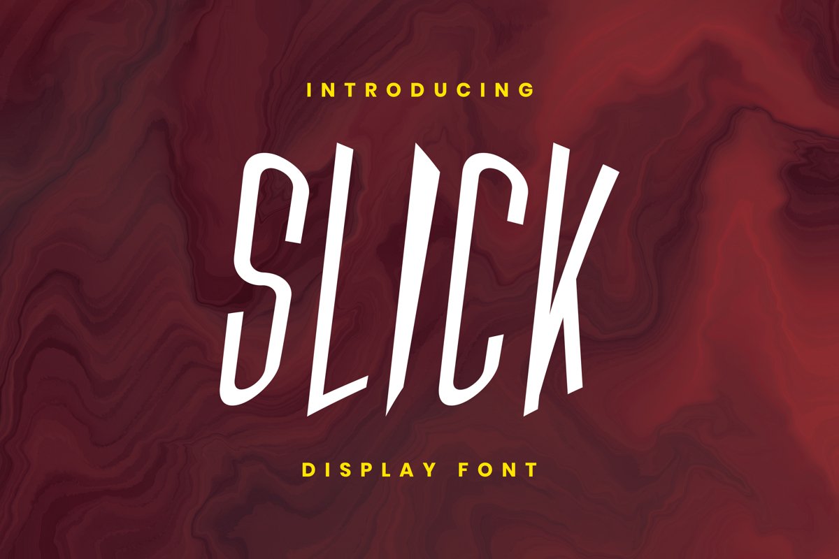 Slick Font example image 1