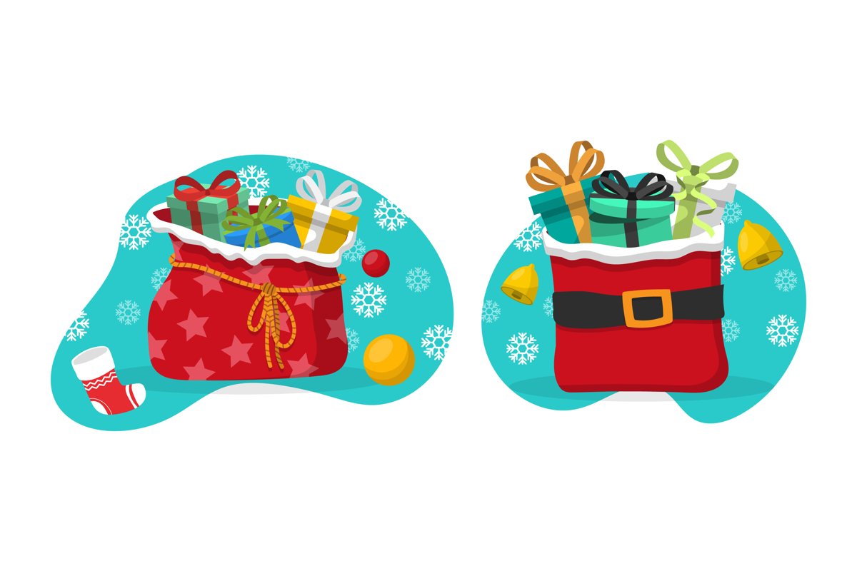 Santa Sack Illustrations example image 1