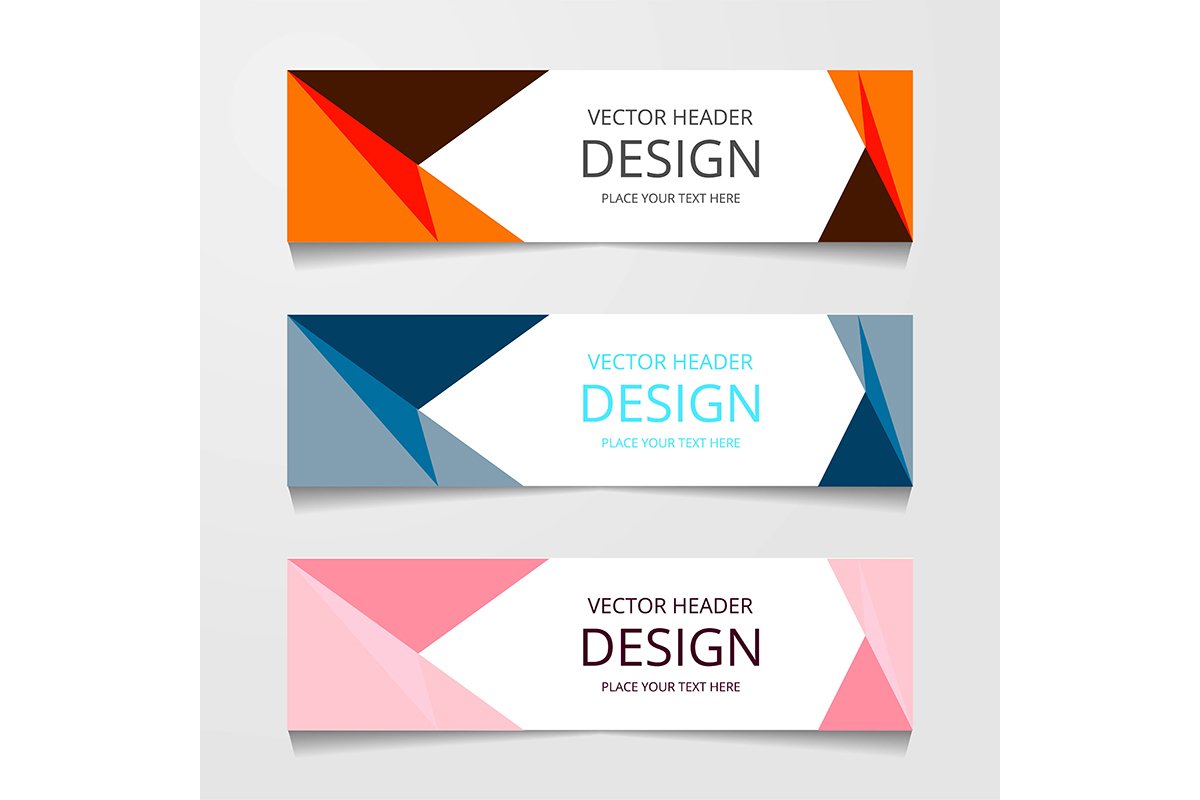 Vector design Banner background modern.Web template example image 1