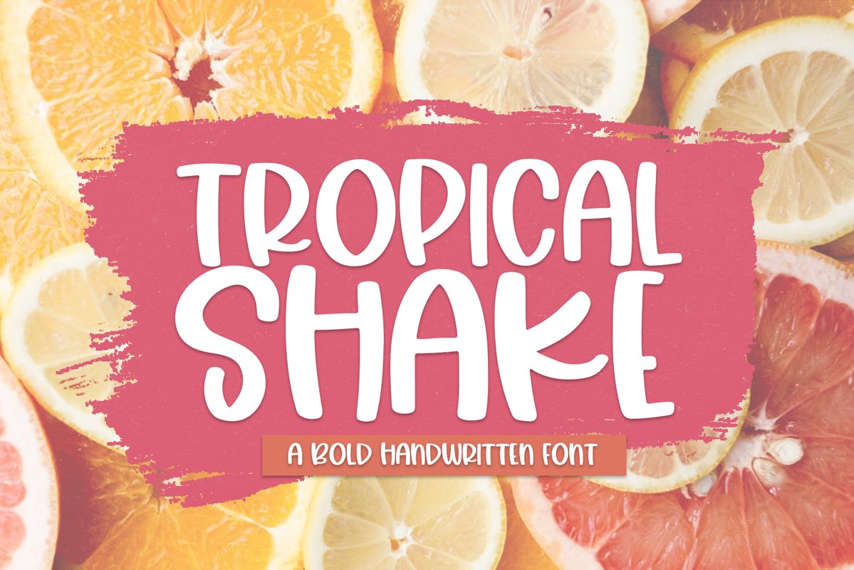 Tropical Shake - A Fun Handwritten Font example image 1