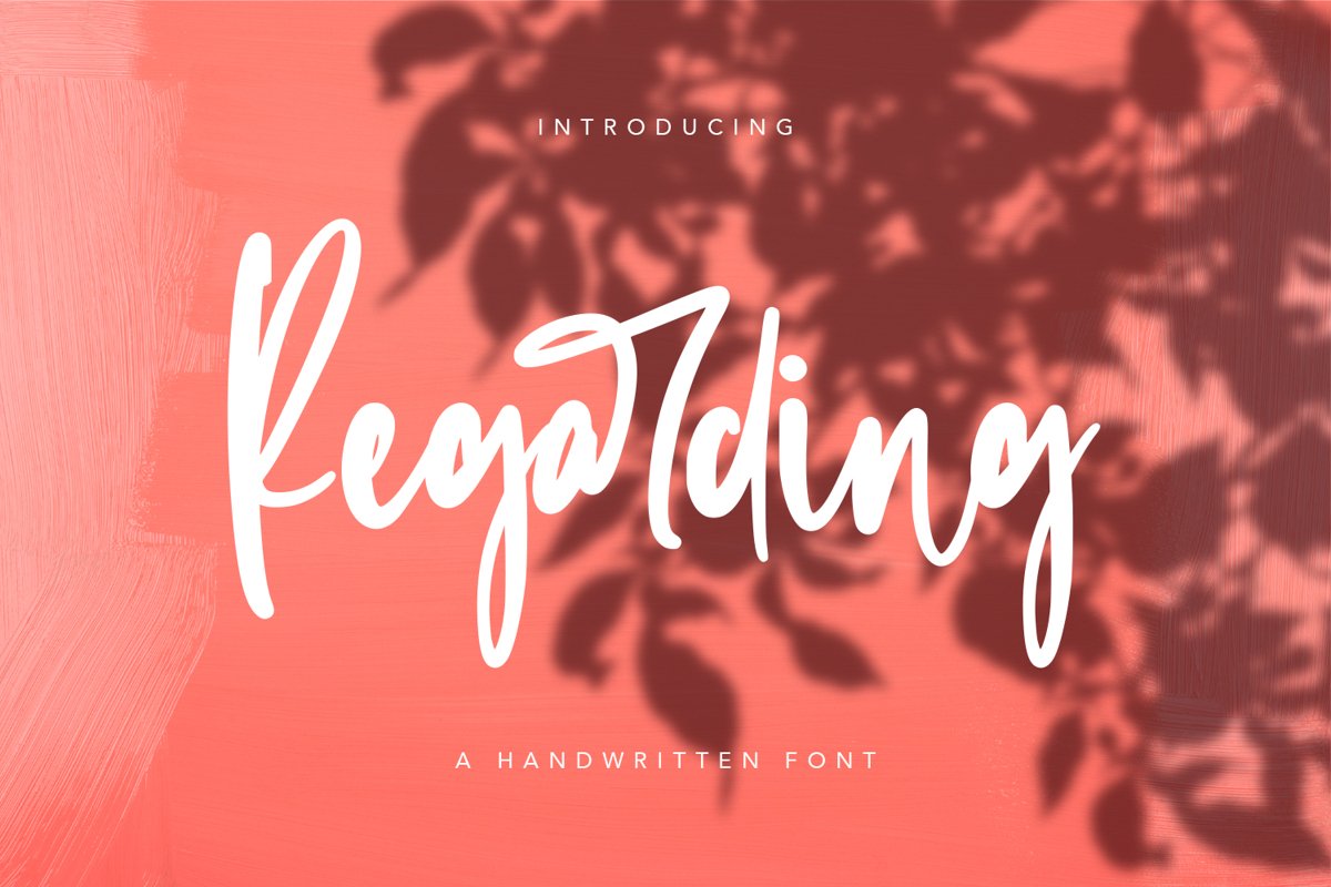 Regarding - Handwritten Font example image 1