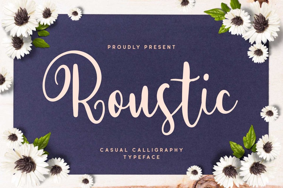 Roustic - Casual Calligraphy Typeface example image 1