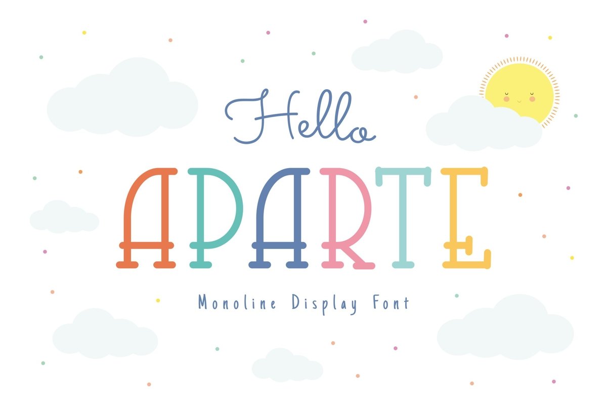 Aparte Single Line Font example image 1