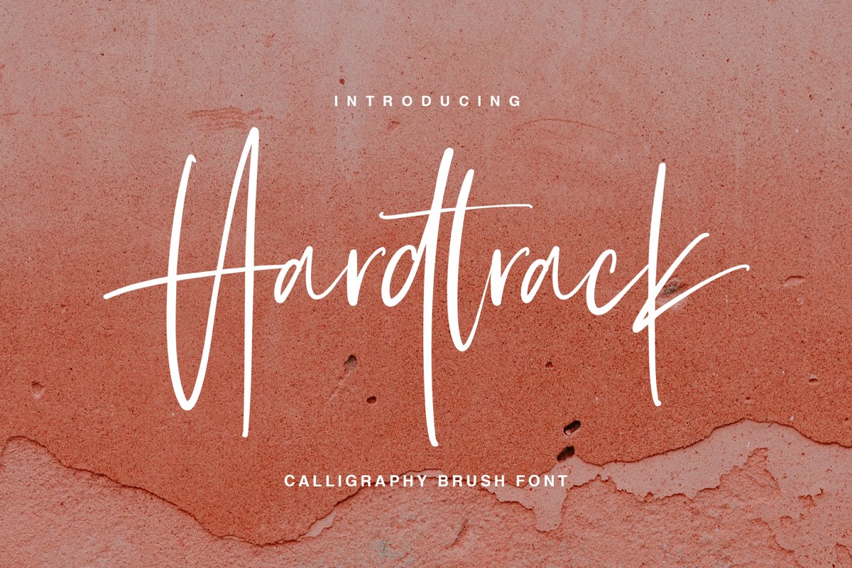Hardtrack - Calligraphy Brush Font example image 1