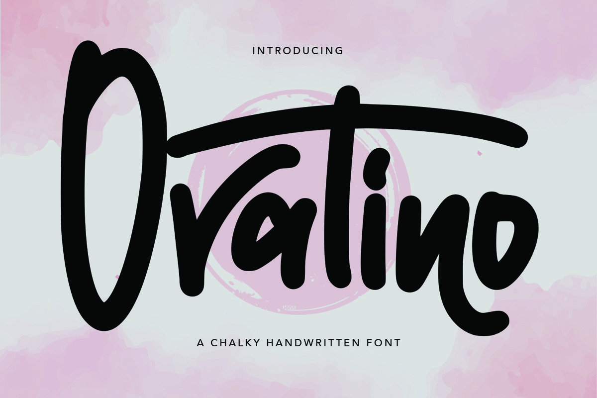Ovatino - Chalky Handwritten Font example image 1