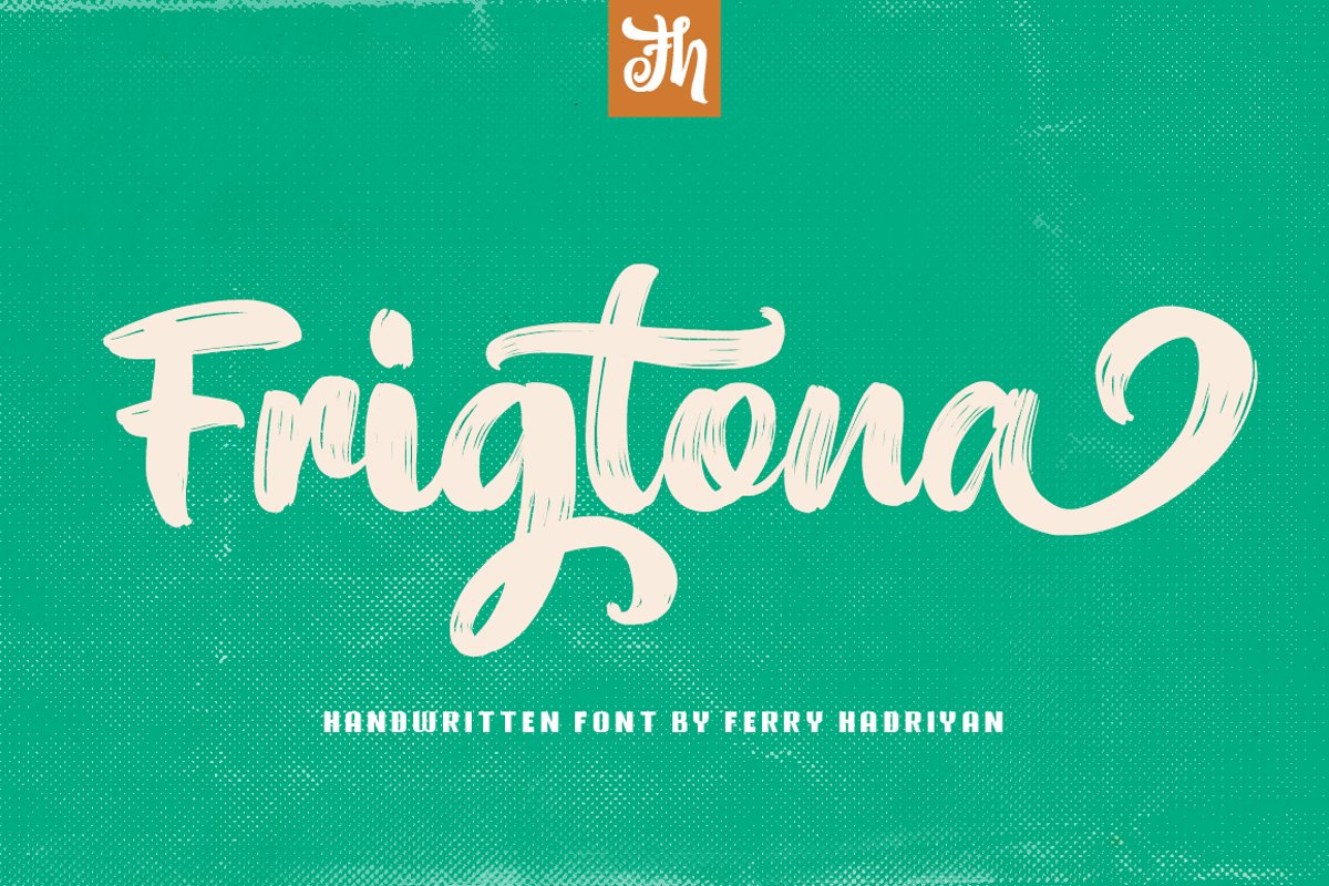 Frigtona - Handwritten Font example image 1