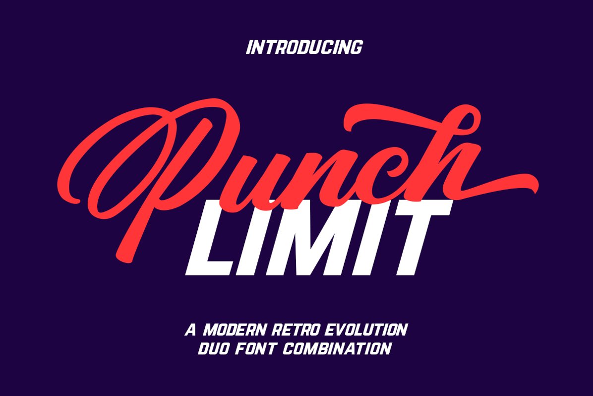 Punch Limit Font Combination example image 1