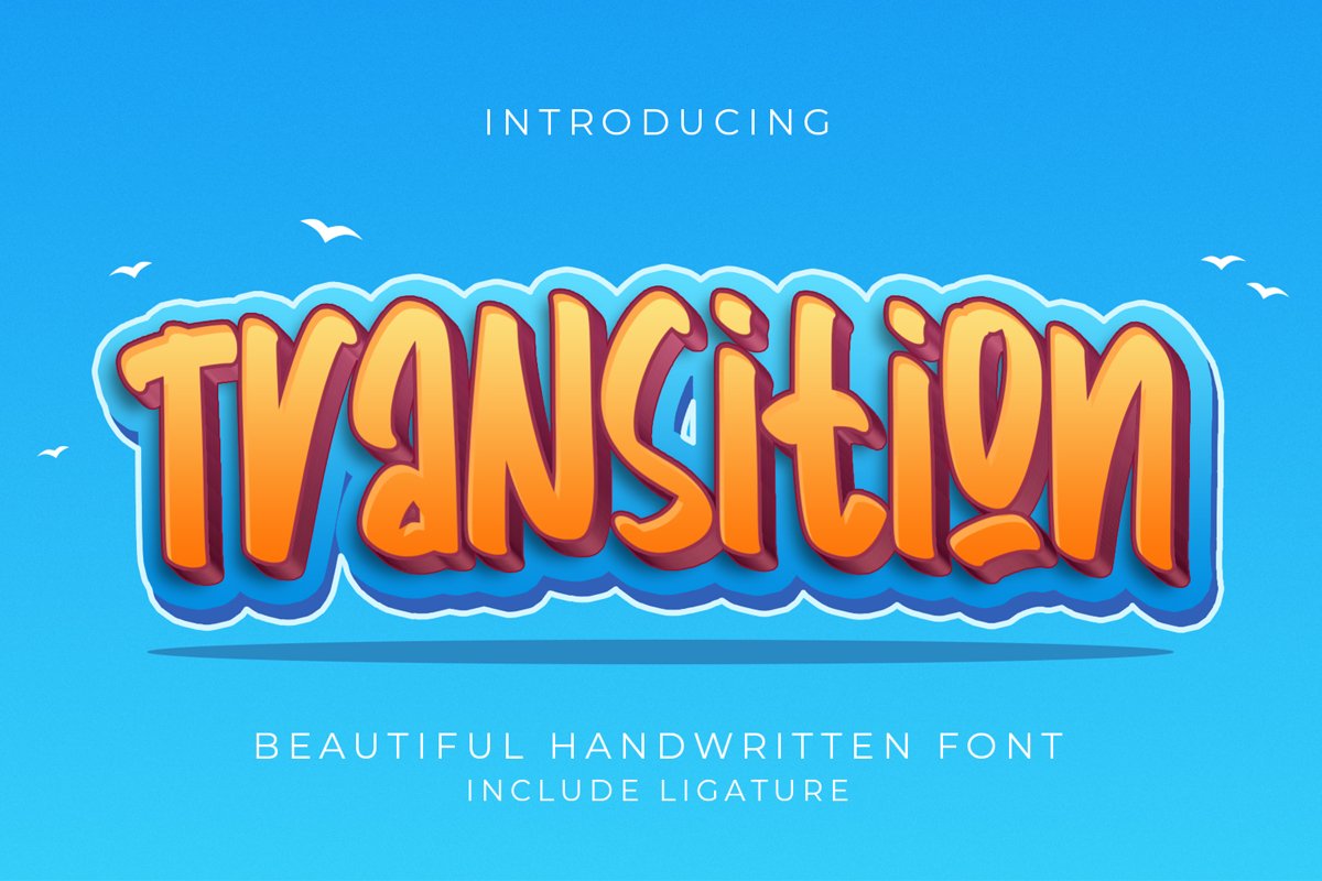 Transition - Handwritten Fonts example image 1