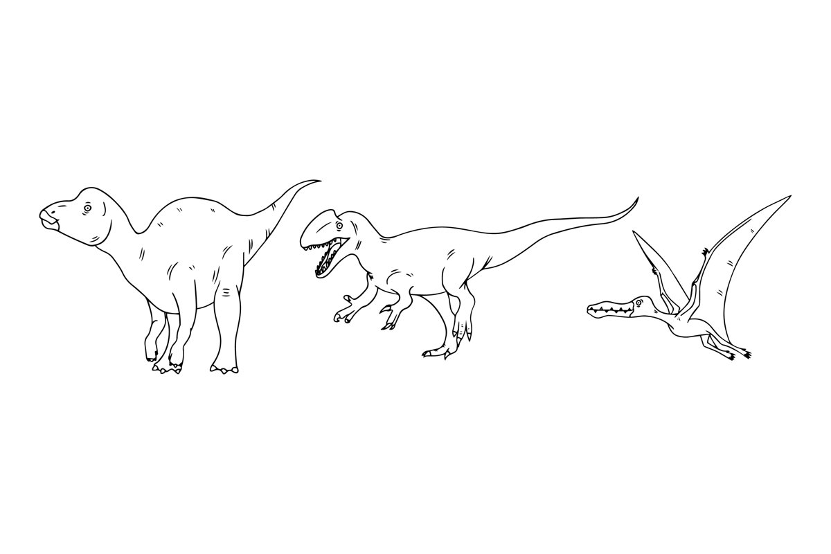 Dinosaurs Silhouettes example image 1