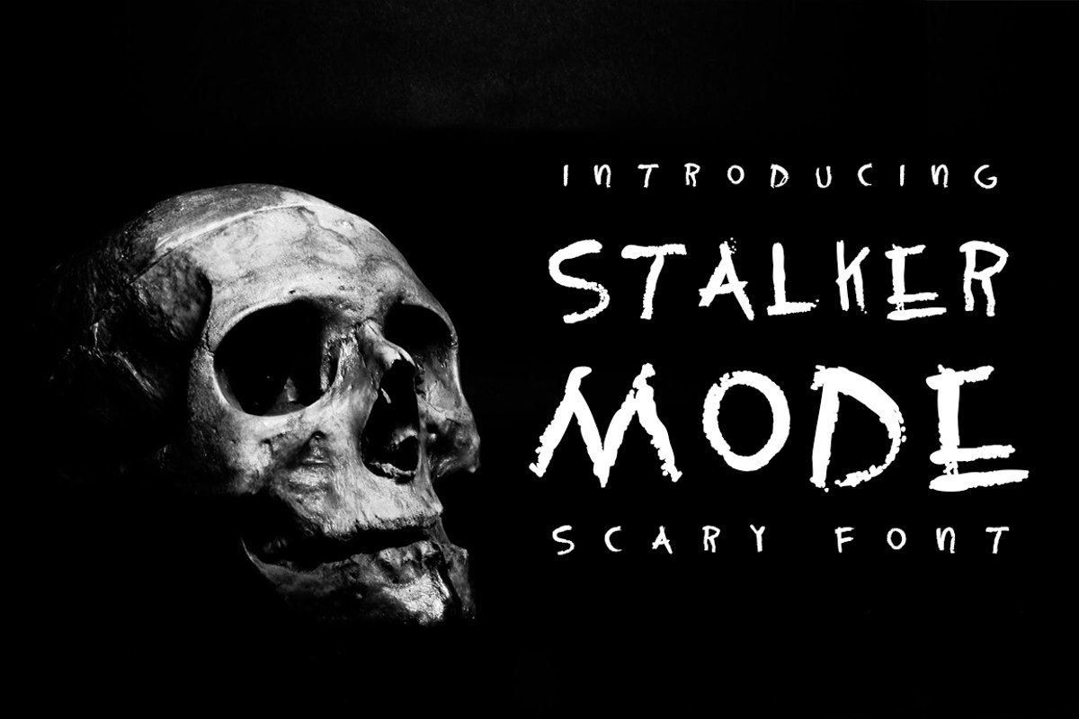 Stalker mode - Scary font example image 1