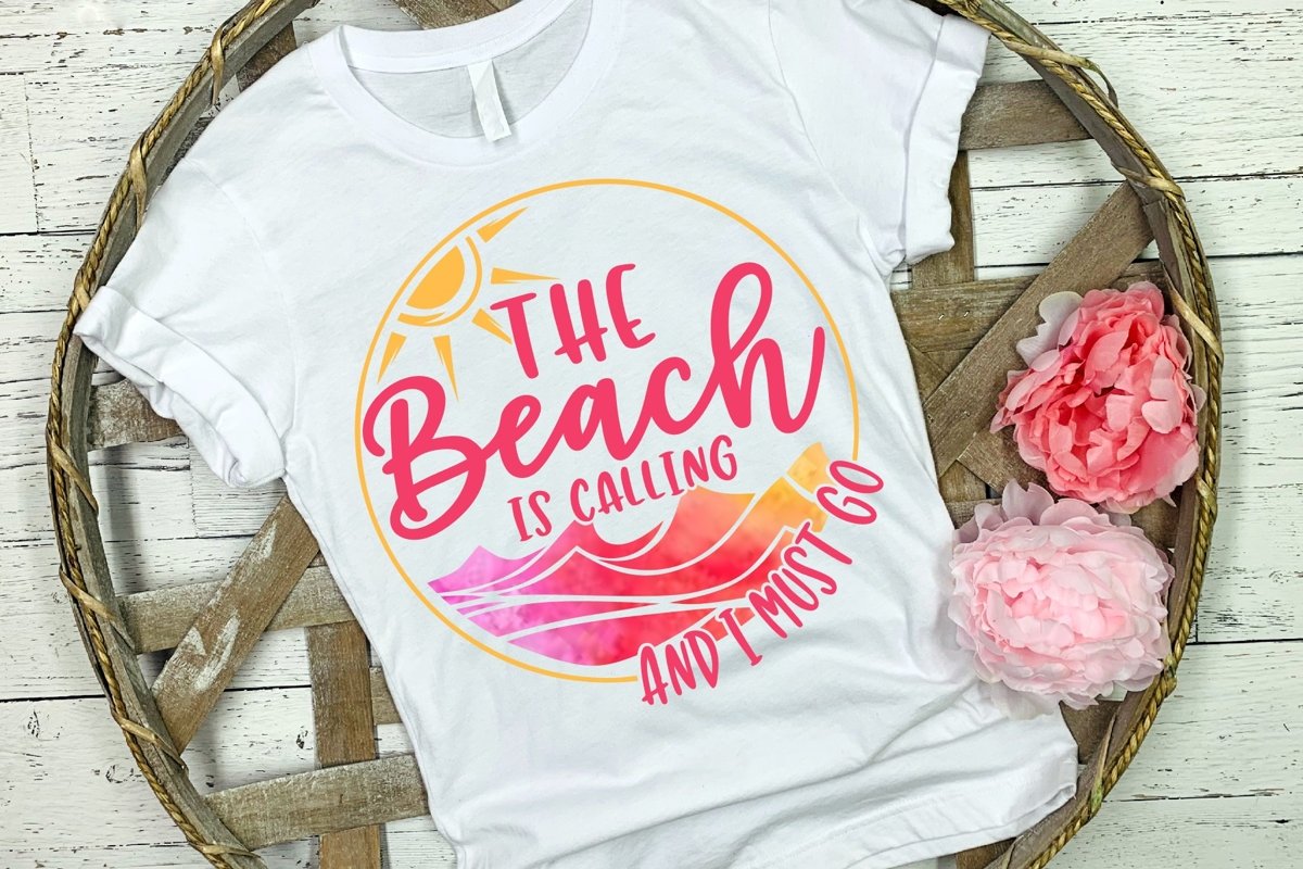 The Beach Is Calling and I Must Go SVG DXF PNG example image 1