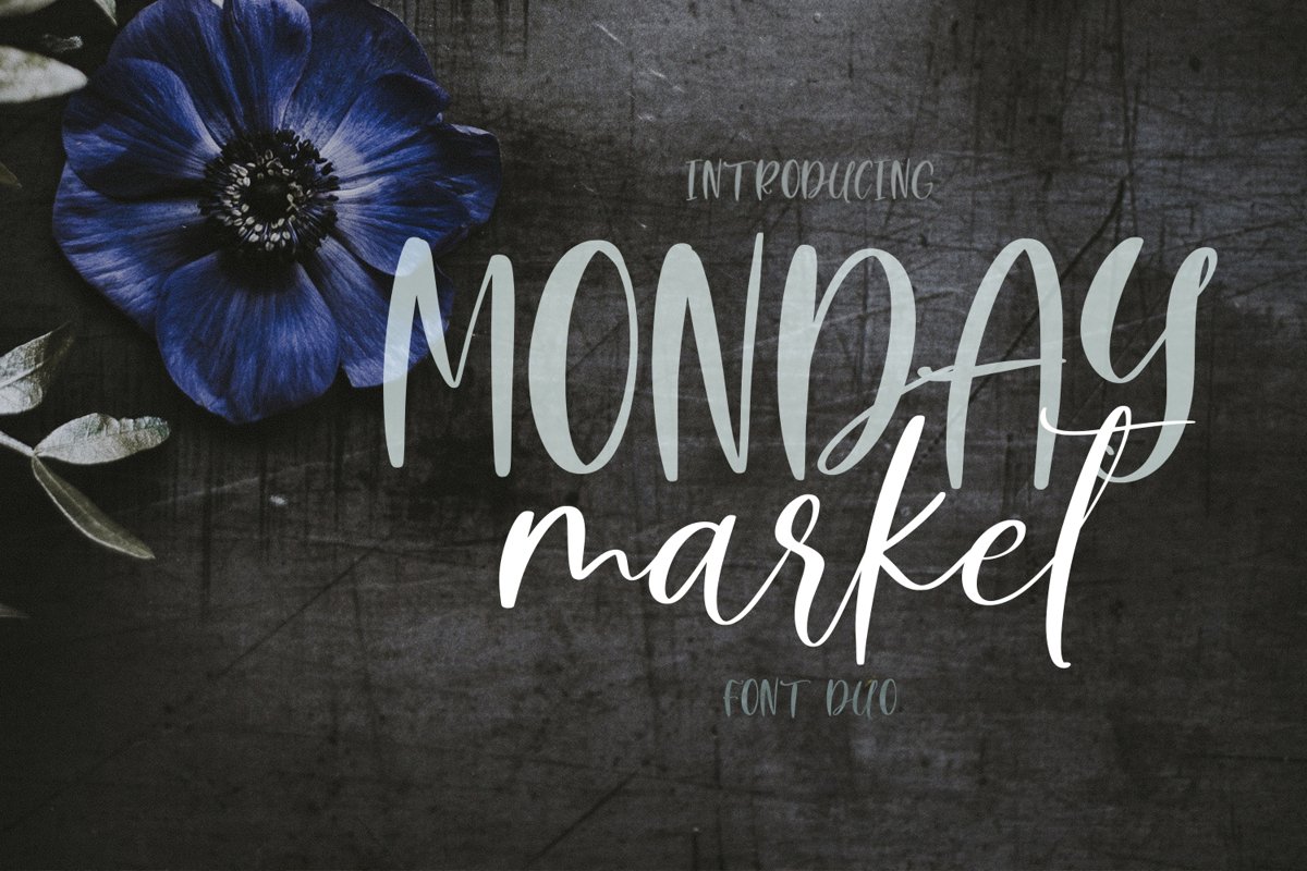 Monday Market Font Duo example image 1