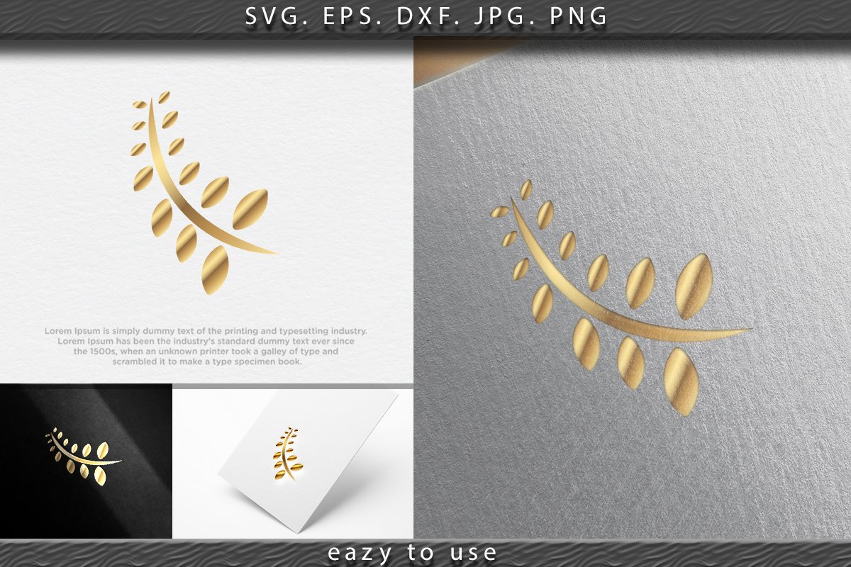 Wheat rice agriculture logo Ideas. Inspiration logo design. example image 1