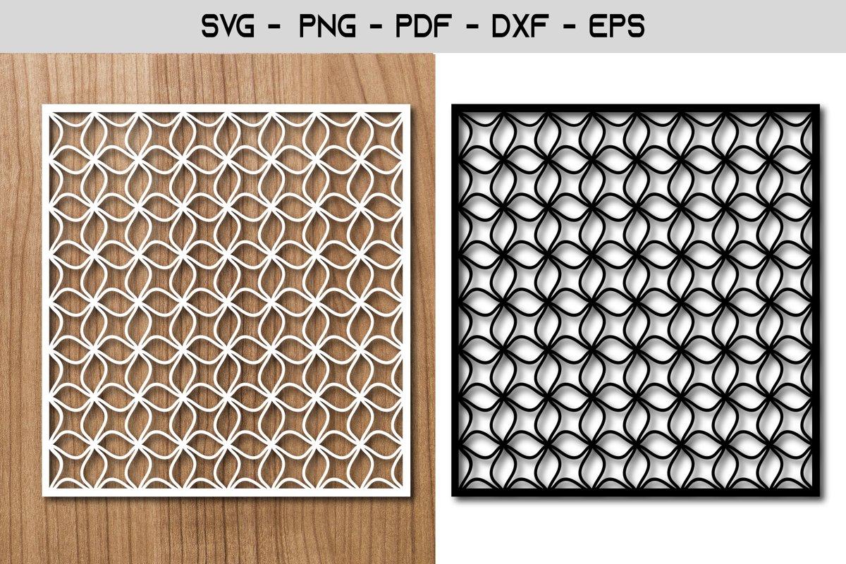 Pattern Stencil Paper Template SVG