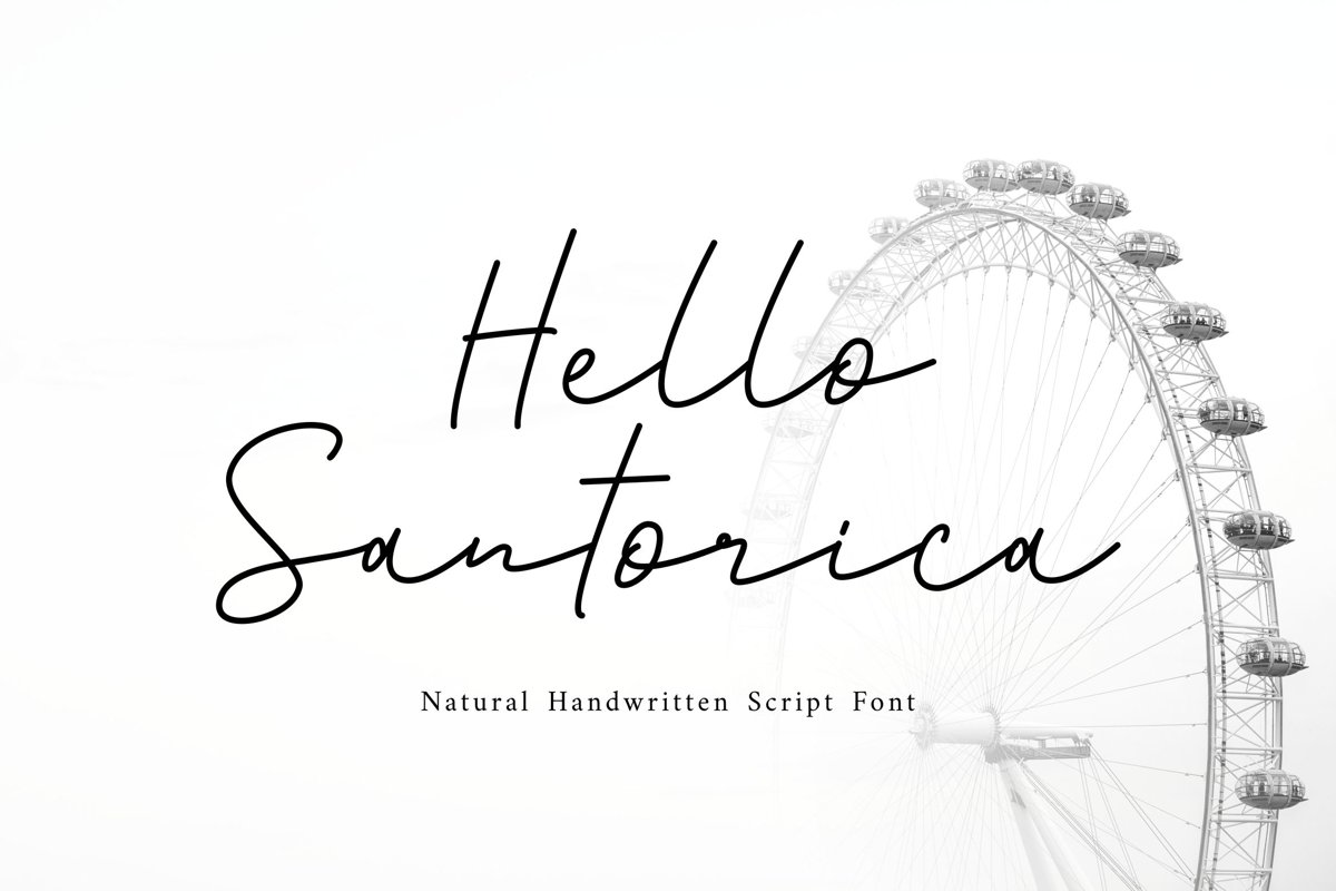 Santorica - Script Font example image 1
